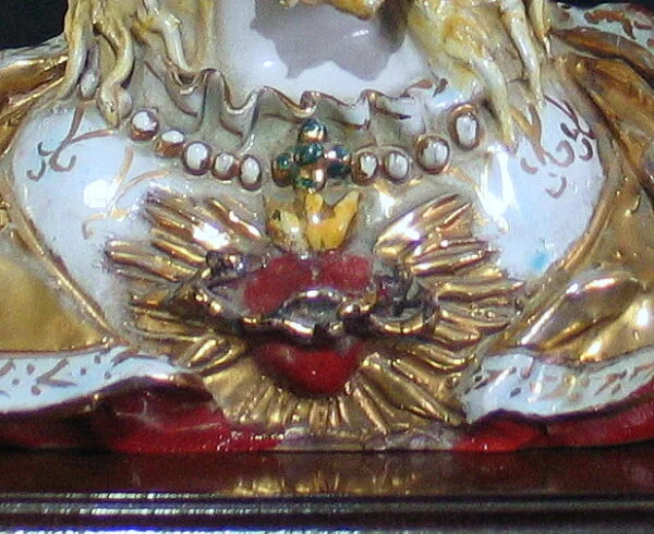 sagrado corazon de jesus,mayólica,italia