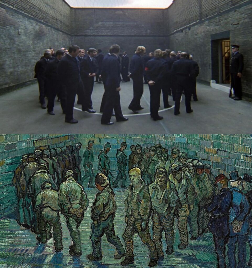 A Clockwork Orange (Stanley Kubrick) - Prisoners' Round (Vincent van Gogh)