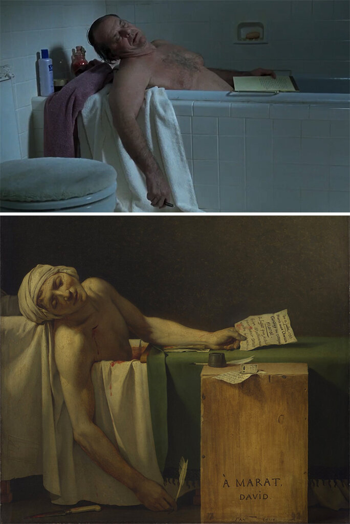 About Schmidt (Alexander Payne) - The Death of Marat (Jacques-Louis David)