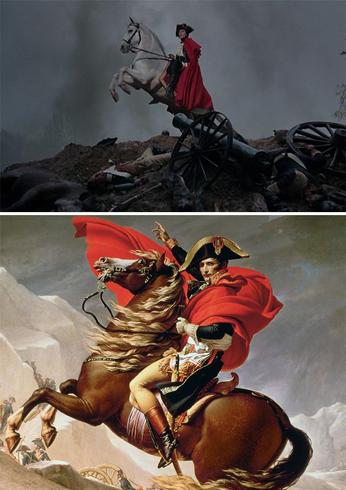 Marie Antoinette (Sofia Coppola) - Napoleon Crossing the Alps (Jacques-Louis David)