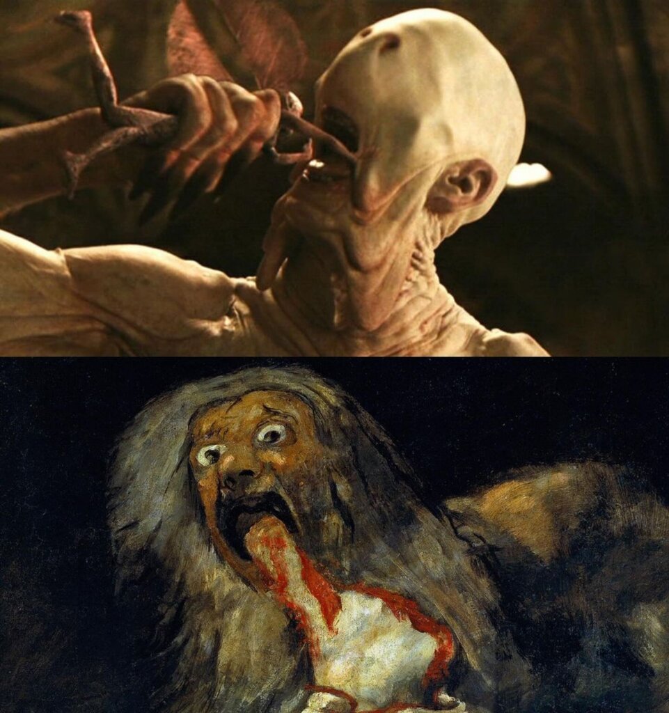 Pan's Labyrinth (Guillermo del Toro) - Saturn Devouring His Son (Francisco Goya)