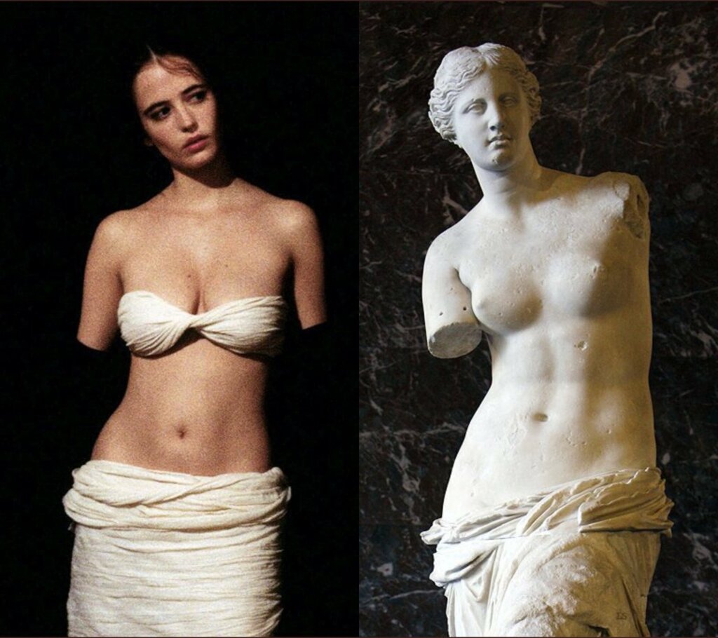 The Dreamers (Bernardo Bertolucci) - Venus de Milo (attributed to Alexandros of Antioch, 2nd century BC)