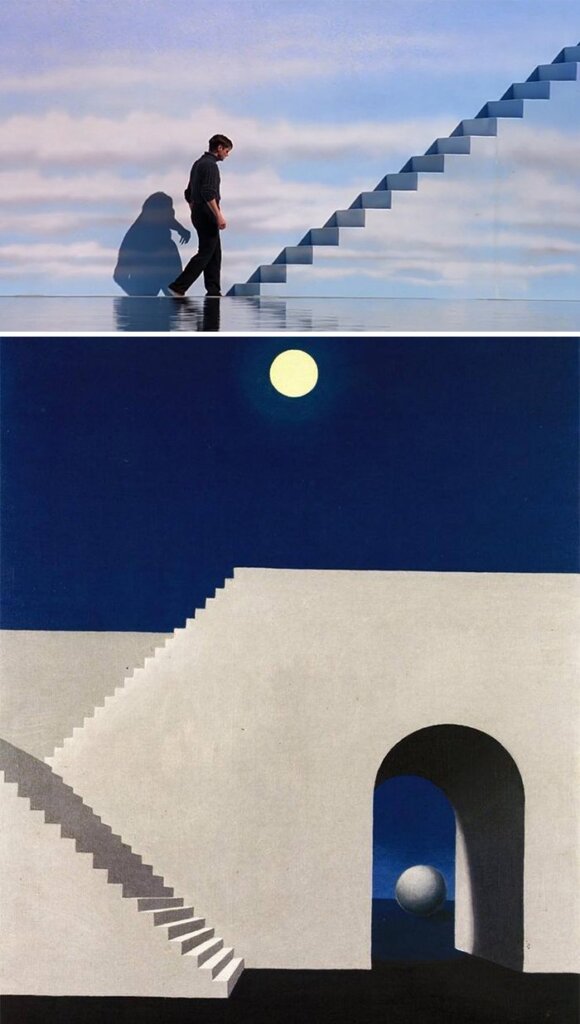 The Truman Show (Peter Weir) - Architecture au clair de lune (René Magritte)