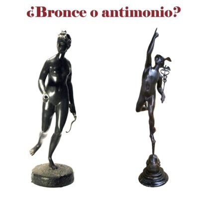 Cómo diferenciar entre esculturas de bronce y antimonio