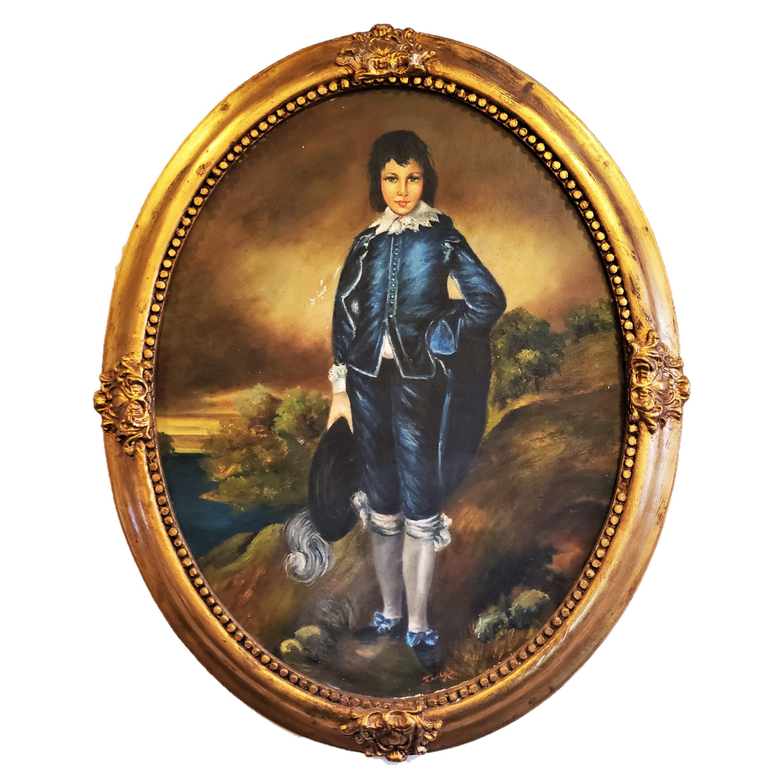 Thomas Gainsborough Oleo Joven Azul Retrato de Jonathan Buttle