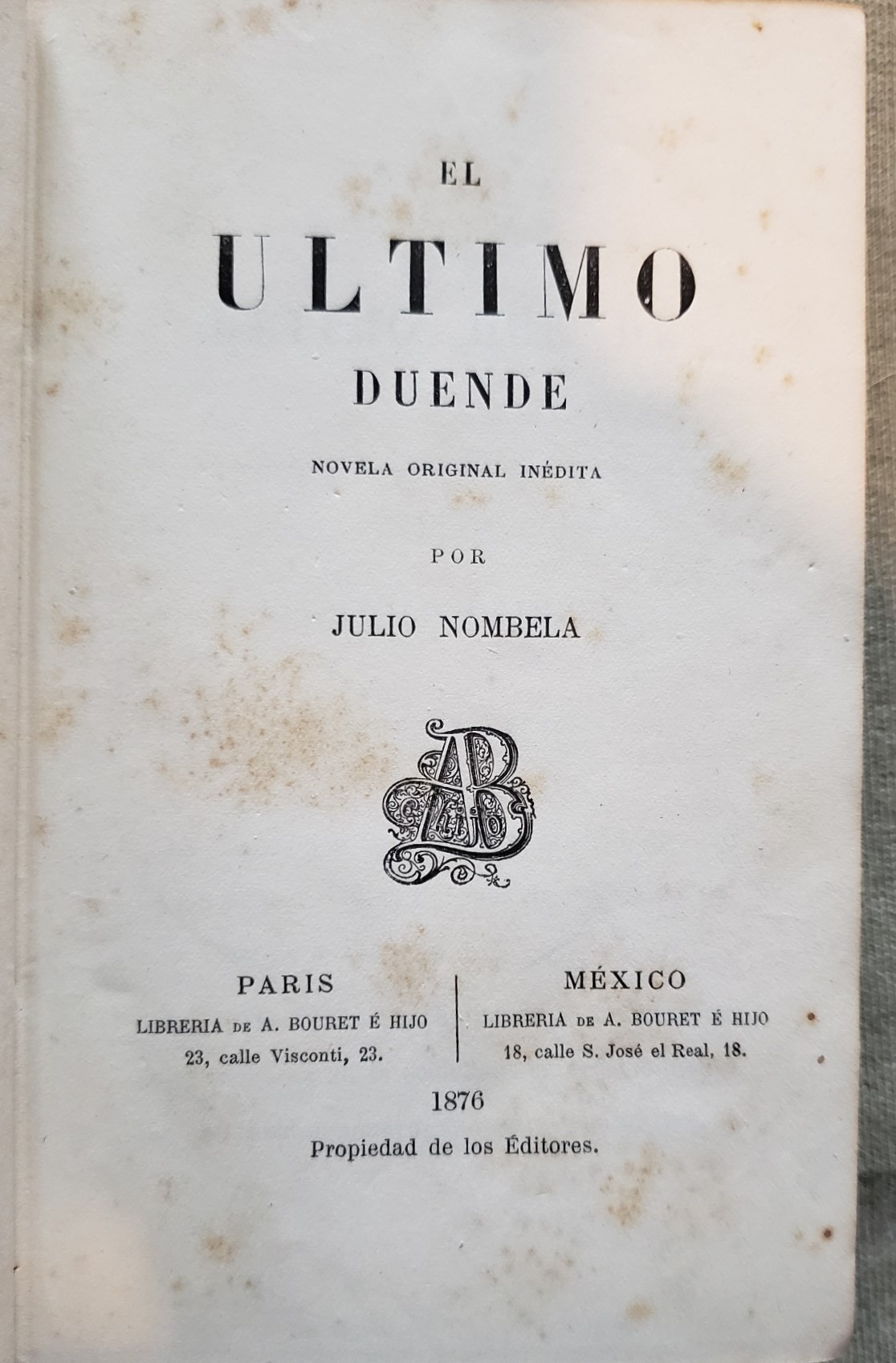 julio nombela el ultimo duende ed bouret e hijo 1876 julio nombela el ultimo duende ed bouret e hijo 1876