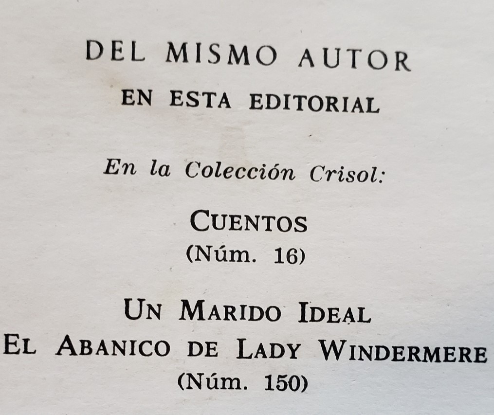 oscar wilde obras completas ed aguilar 1967 oscar wilde obras completas ed aguilar 1967