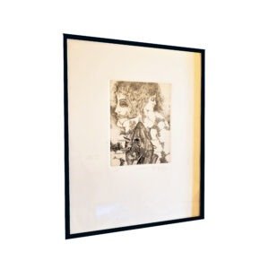 Damian De La Rosa Grabado Dos Mujeres 1986