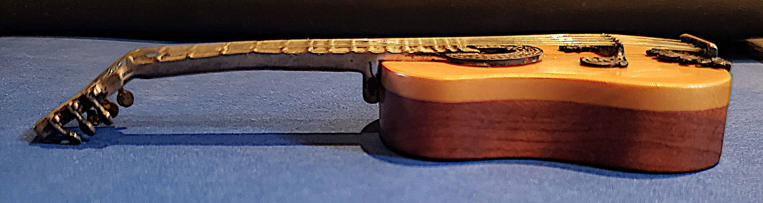 guitarra miniatura vintage plata sterling 925 artesanal mexicana guitarra miniatura vintage plata sterling 925 artesanal mexicana