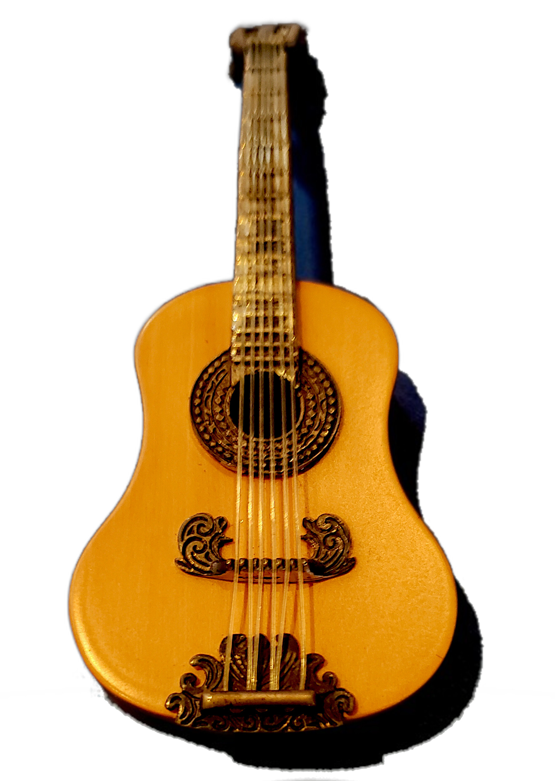 guitarra miniatura vintage plata sterling 925 artesanal mexicana guitarra miniatura vintage plata sterling 925 artesanal mexicana