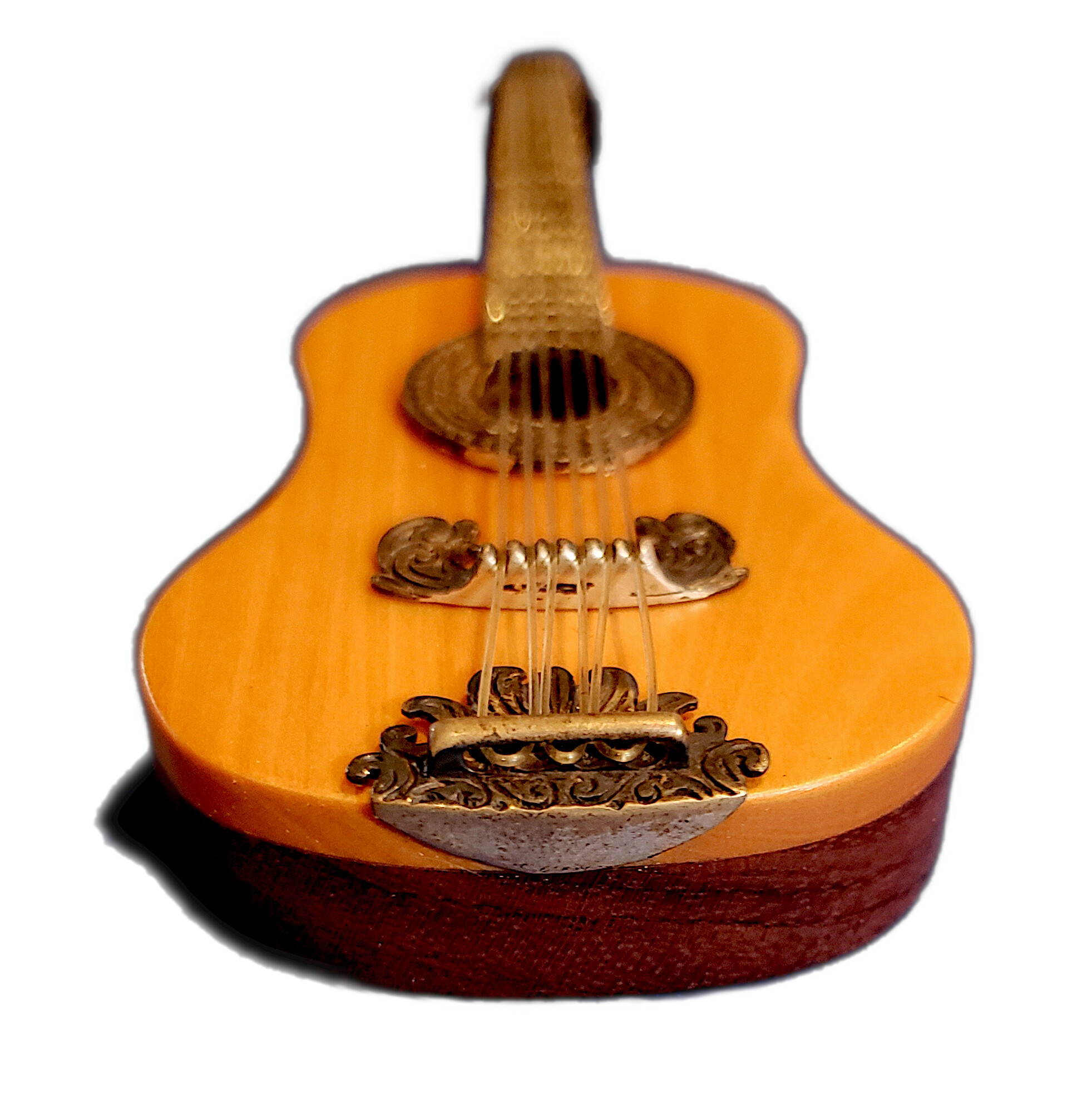 guitarra miniatura vintage plata sterling 925 artesanal mexicana guitarra miniatura vintage plata sterling 925 artesanal mexicana