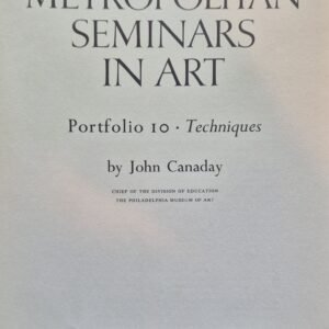 Metropolitan Seminars in Art Portfolio 10 John Canaday 1958