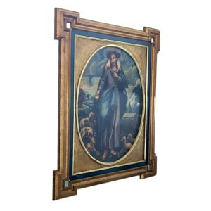 Divino Pastor Oleo sobre Tela SXVIII Pintura Novohispana