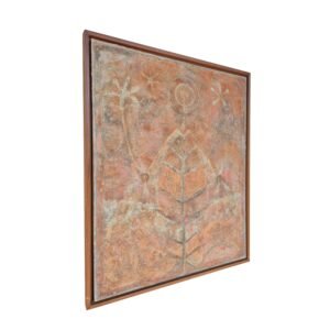 Sylvia Ordoñez 1981 Pintura Original Firmada Abstracto Moderno con Marco