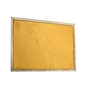 L Amigoni Grabado en Oro Mujer Reclinada Ed Limitada Italia Gold Market