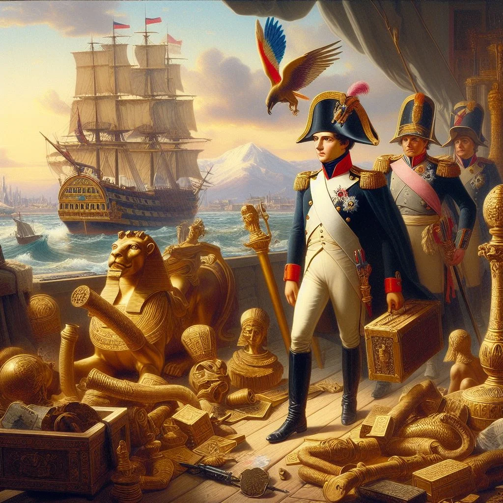 Elevate Your Travel Memories with Art Napoleon Returning To Paris With Egyptian Treasures