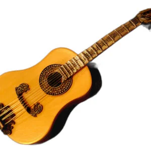 Guitarra Miniatura Vintage Plata Sterling 925 Artesanal Mexicana